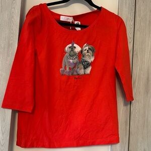 Red dog shirt size L